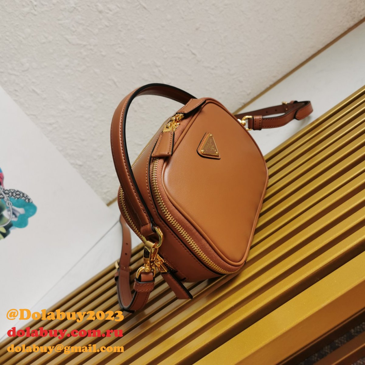 Prada 1BH203  Saffiano Leather Replica Envelope Best Bag