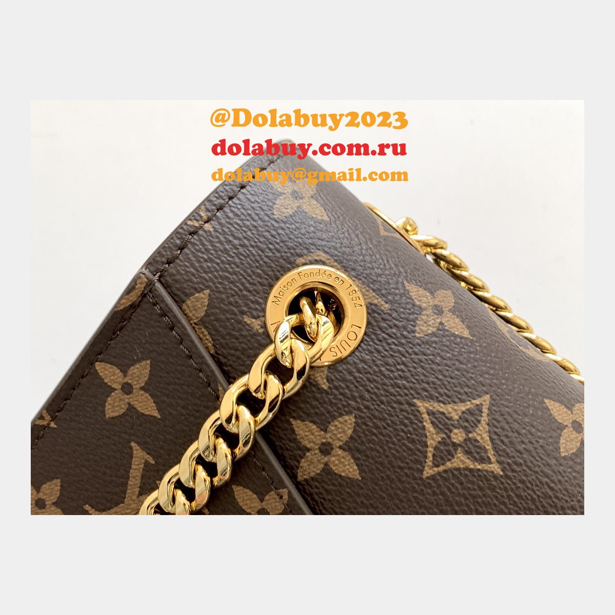 Wholesale Louis Vuitton New Chain China Bag Monogram M45592 Brown