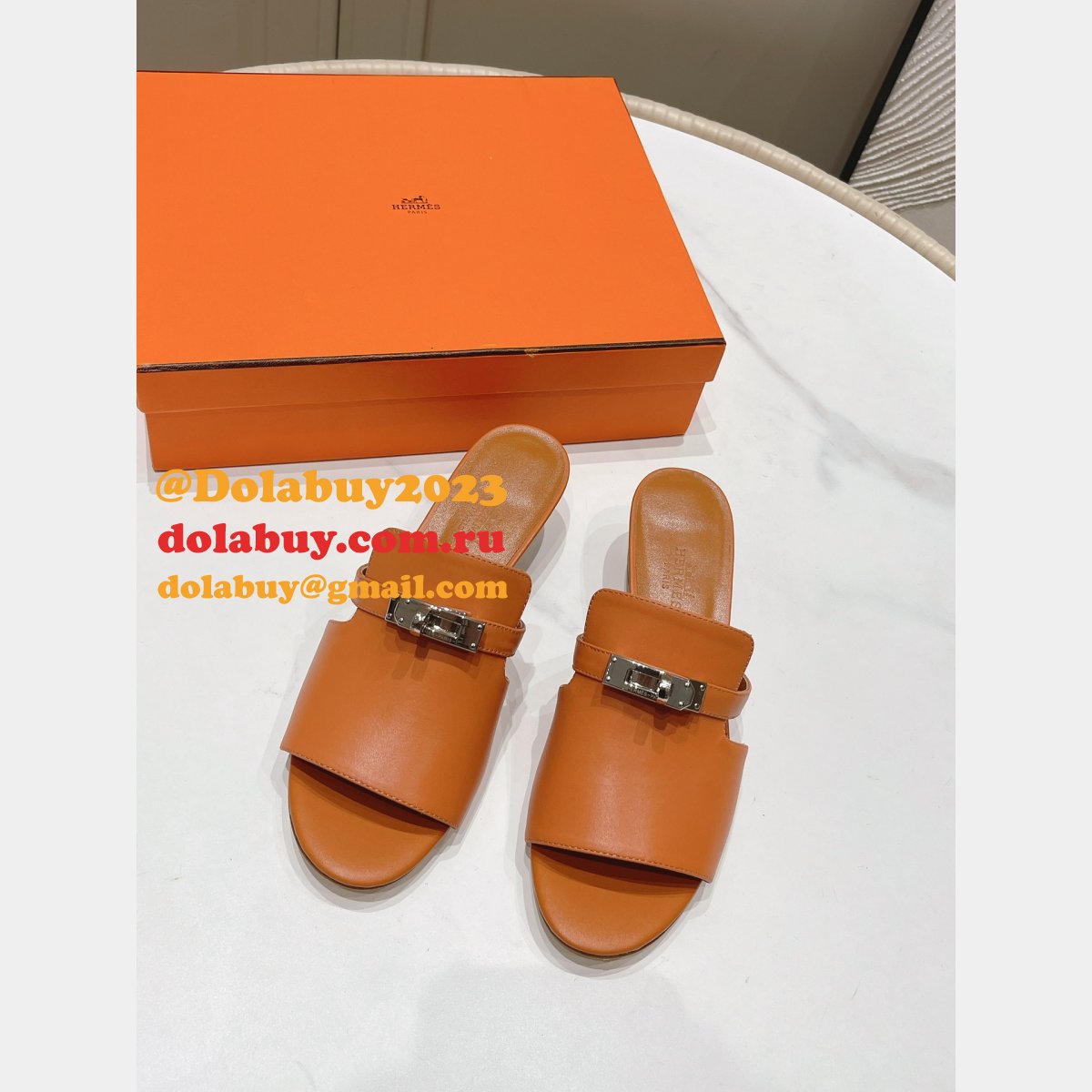 Wholesale Replica Hermes 2023SS Candy Sandals Shoes