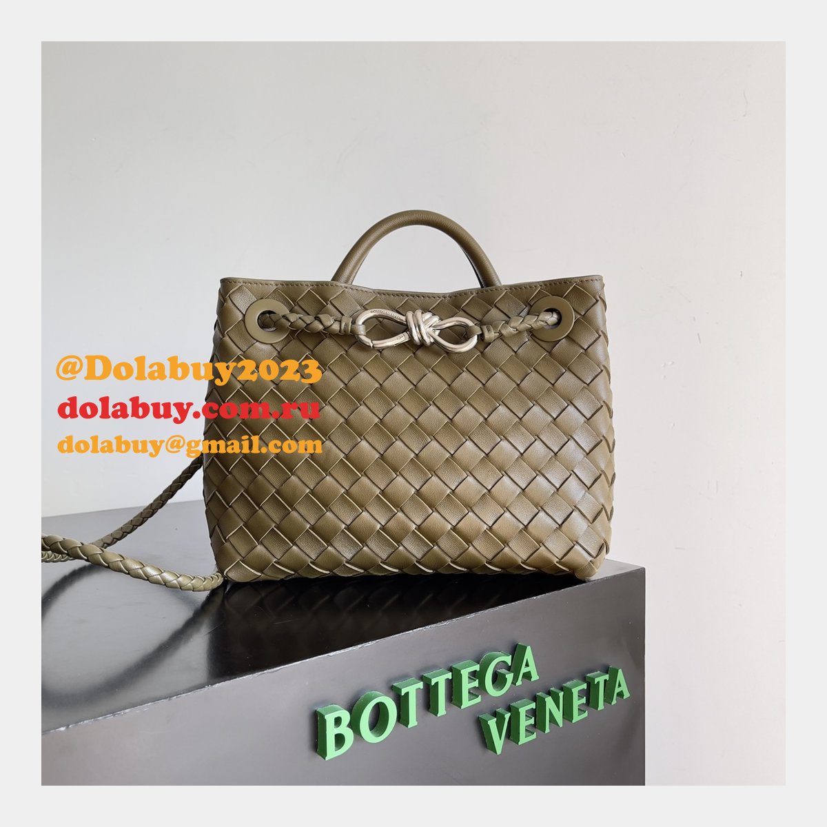 b0tte*a Ven*ta andiamo small 25cm bag leather strap