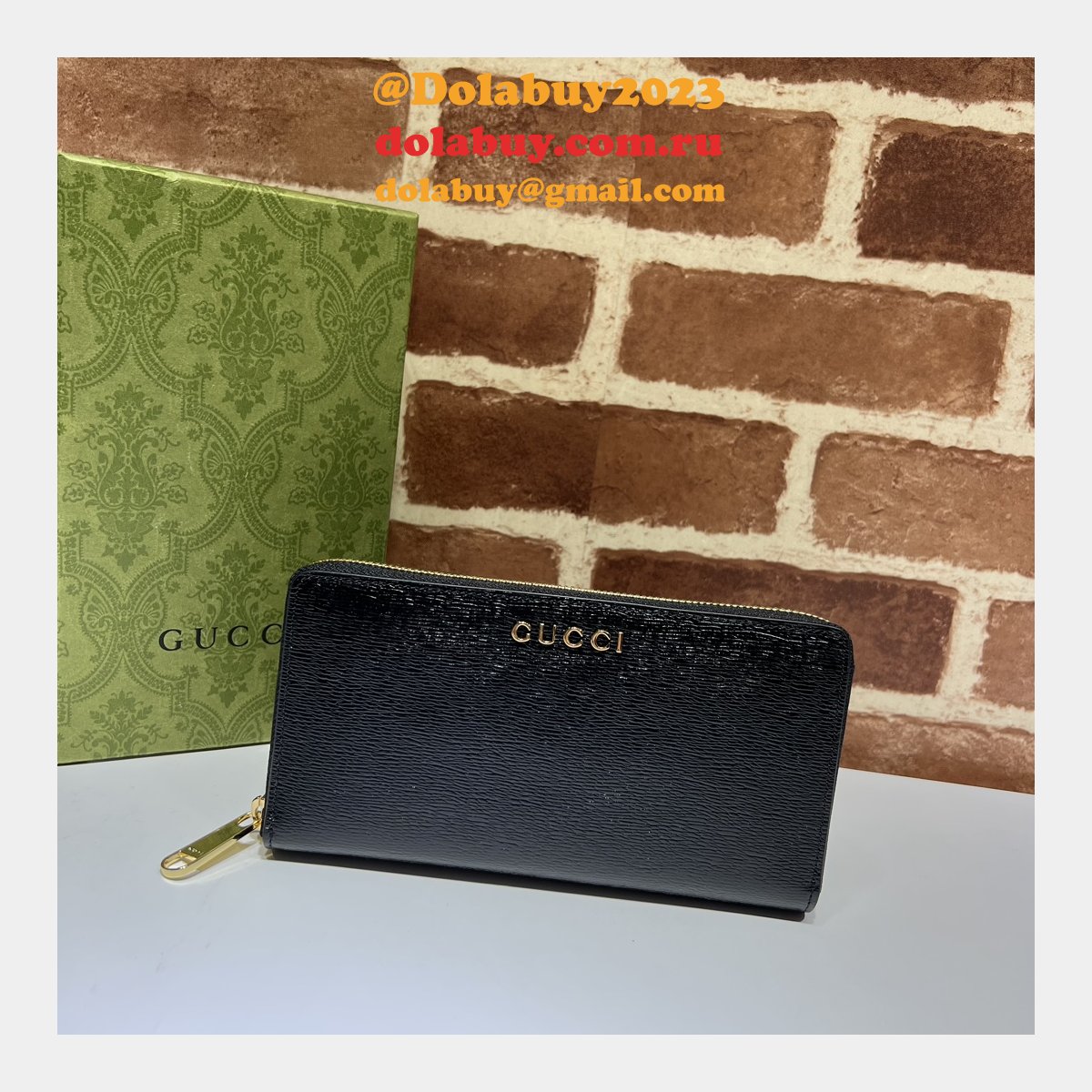 zip around wallet 1:1 mirror G*u*i script 772642 perfect bag