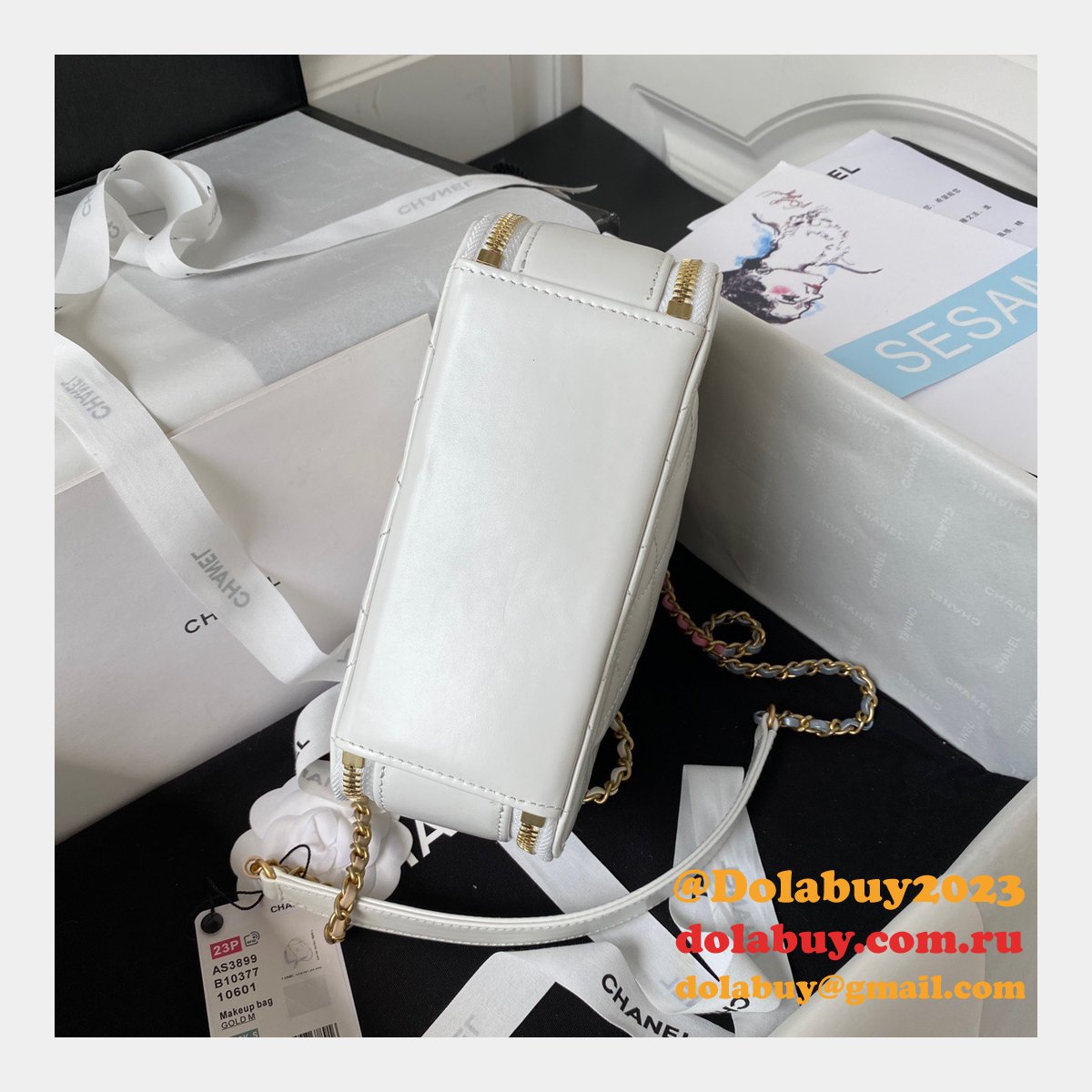 Knockoff 7 Star Vanity Case Shiny AS3899 Top Bag