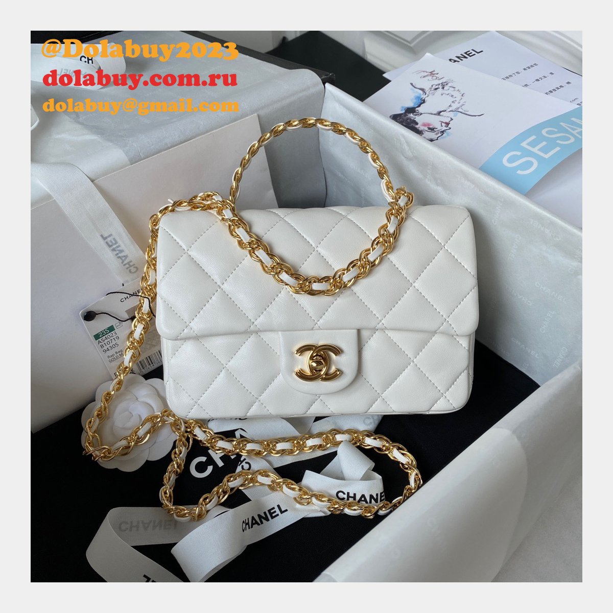 Perfect Fake Best Flap AS4023 Copy Top Handle Bag
