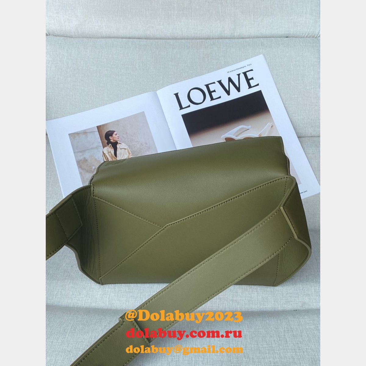 Top Quality Loewe Small Classic Calfskin Puzzle Belt Bag