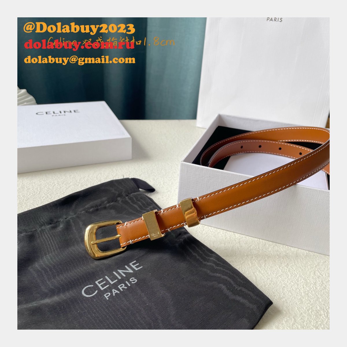 Replica Celine Inspired 18/25MM Top Quality Belt