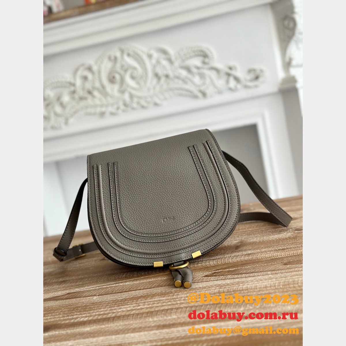Top Quality Chloe Marcie Cowhide 1:1 Mirror Handbag