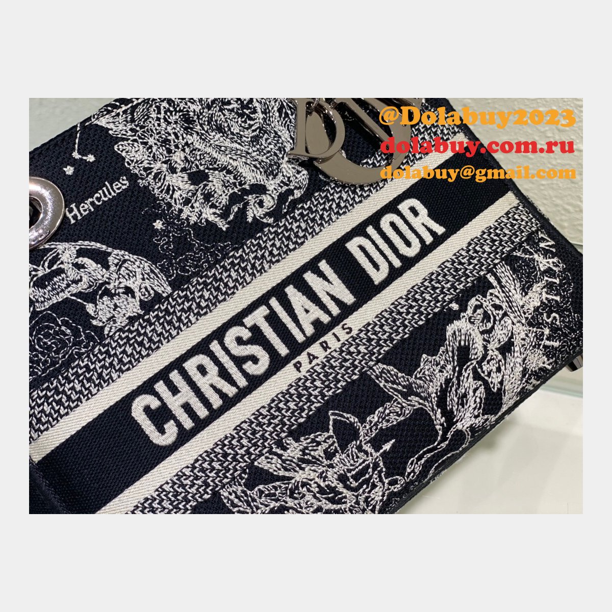 Leather Lady Dior 24cm Luxury Replica Brand Designer Bags