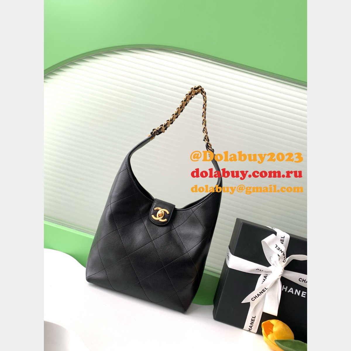 Duplicate AS5403 & AS5425 Black Best Hobo Handbag