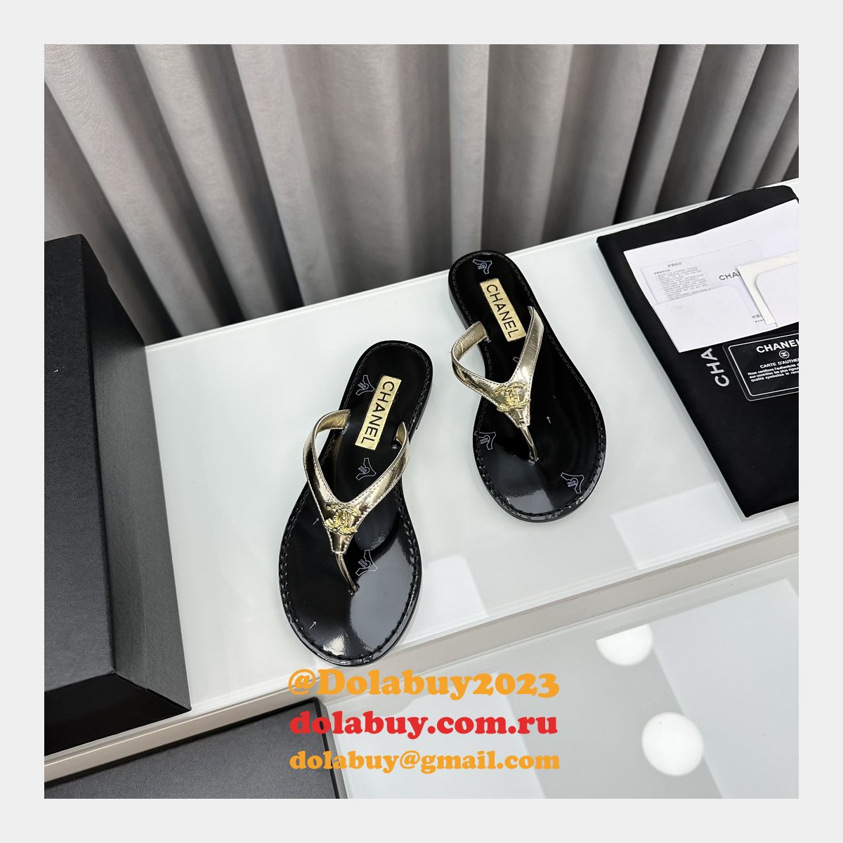 Perfect Sandals Street Replica Plain Leather Flip Flops Shoes
