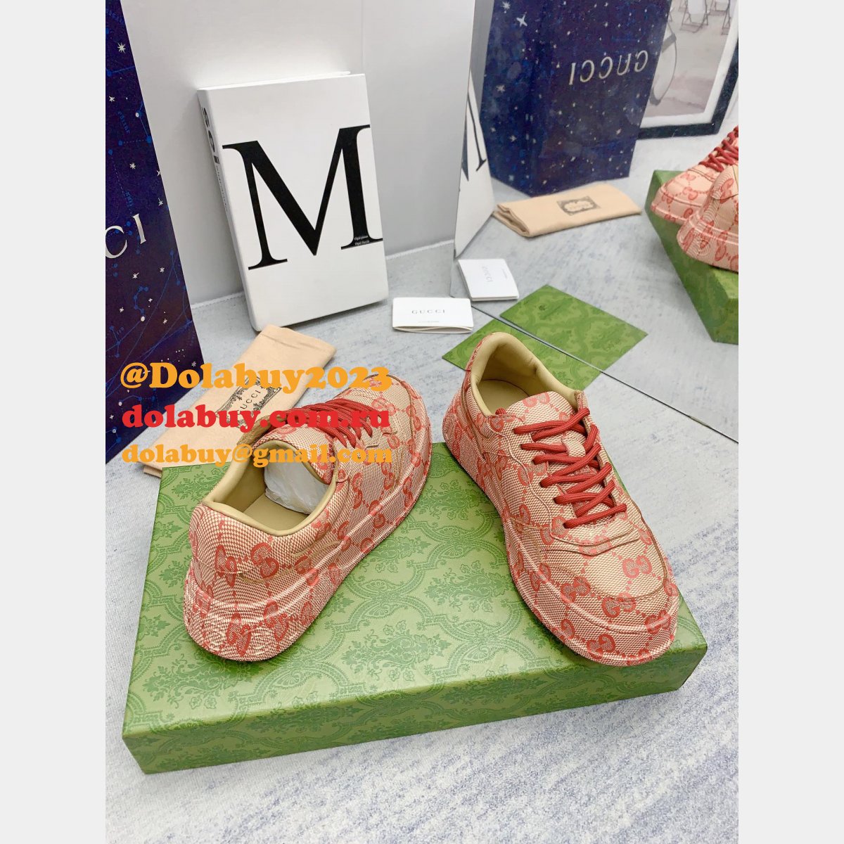 designer replica G*u*i biscuit classic presbyopia shoes