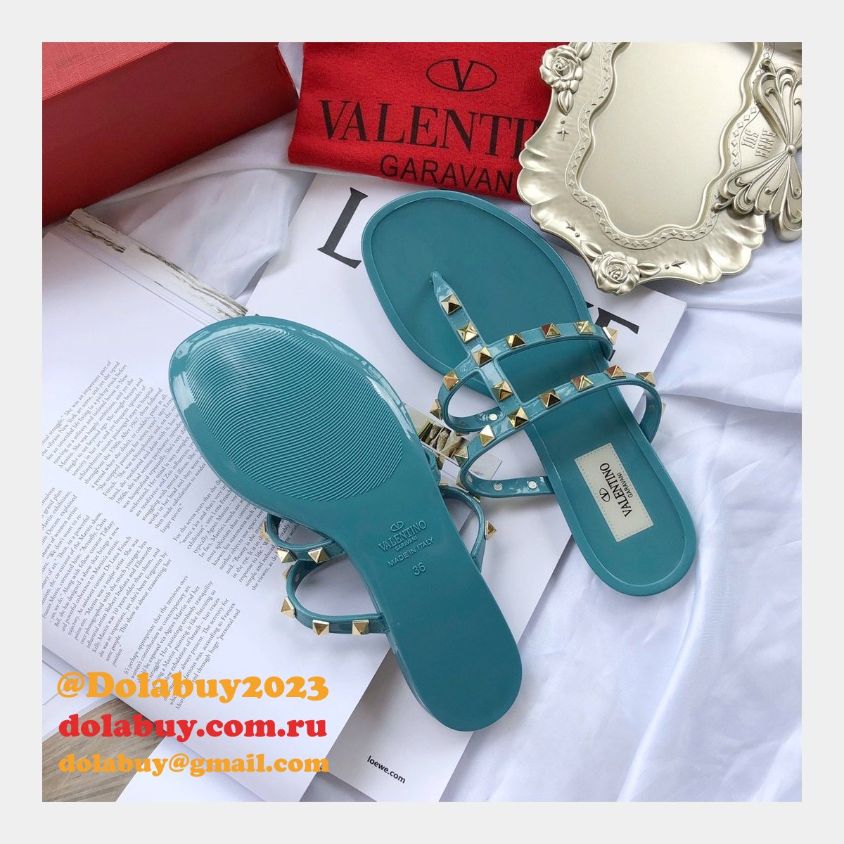 Knockoff Valentino Flat Slippers