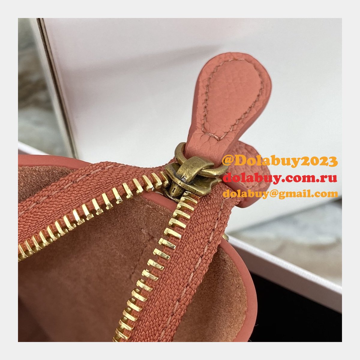 Replica Celine Pink Nano Luggage bag in drummed calfskin