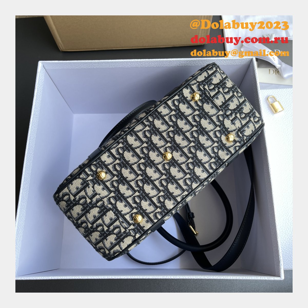 Top Quality Dior D-VIbe Bowling Bag Medium/Large