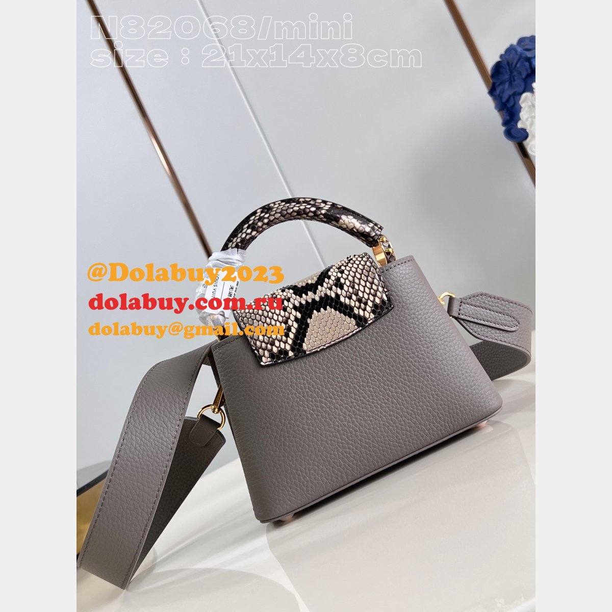 High Quality LV Capucines N82068 Best Replcia Bag