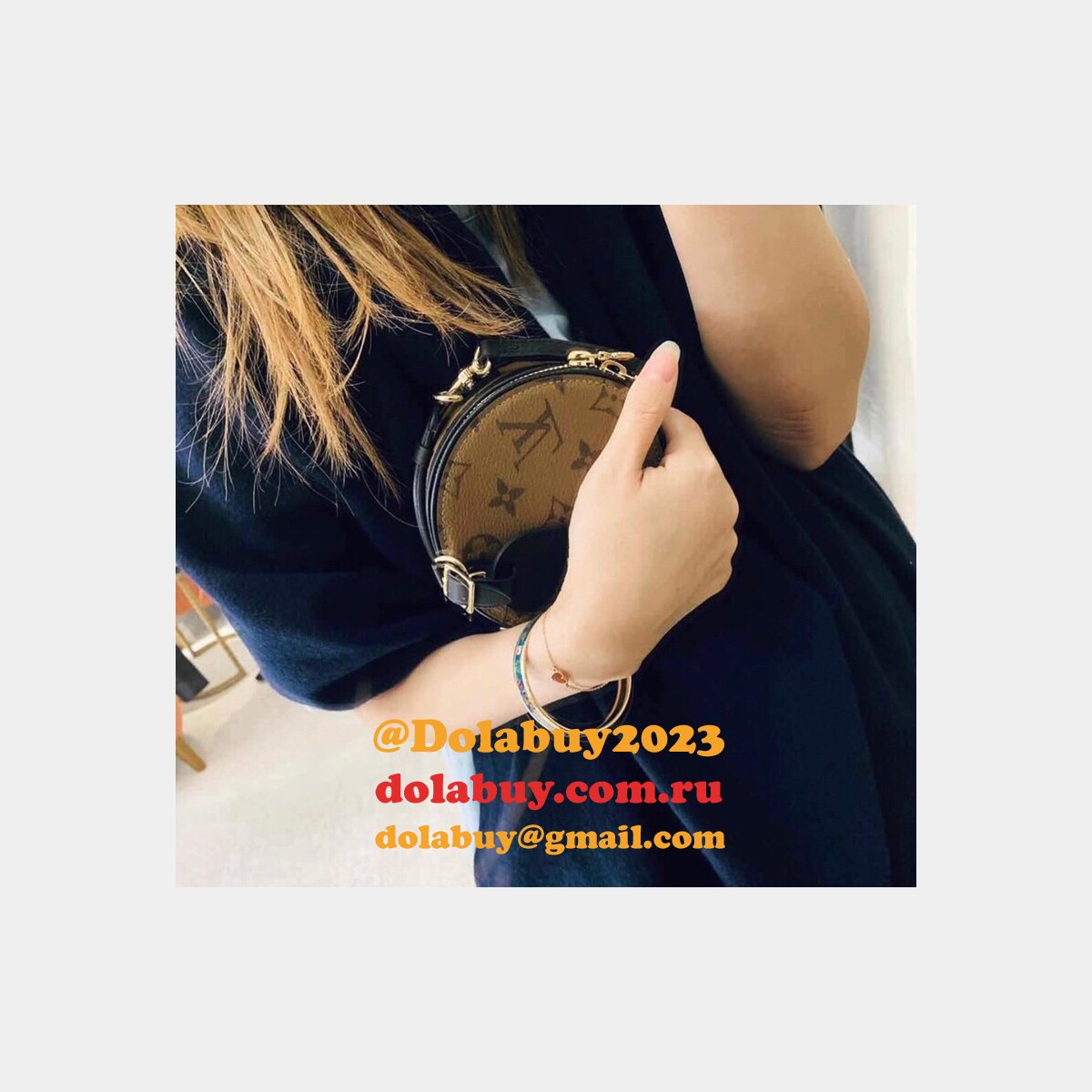 Louis Vuitton Top Quality Mini Boite Chapeau Monogram Reverse Canvas M68276 Brown