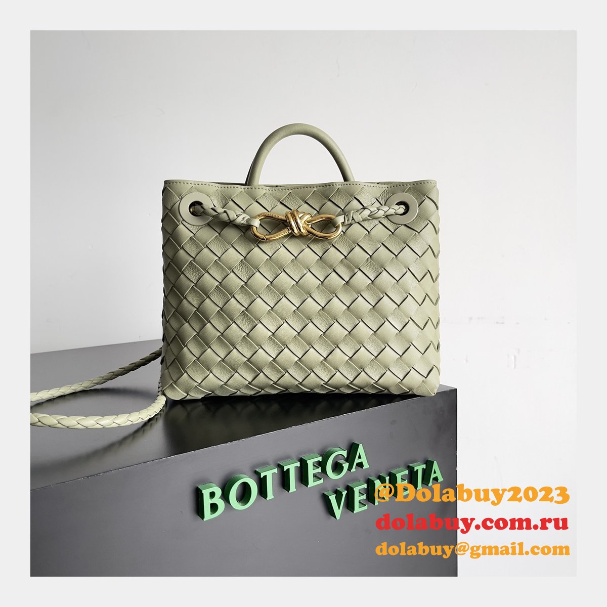 b0tte*a Ven*ta andiamo small 25cm bag leather strap