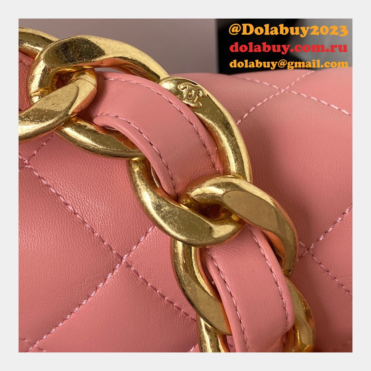 High Quality Designer Replica Flap AS3214/AS3213 Bag Lambskin & Gold-Tone Metal