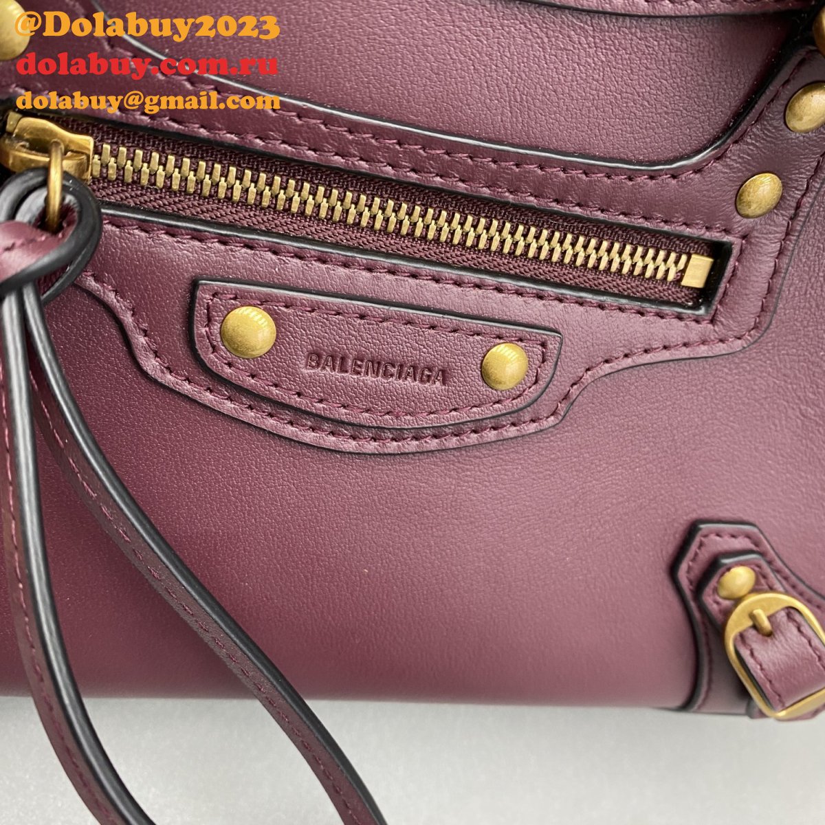 Replica balenciaga cuag plain weave wine red