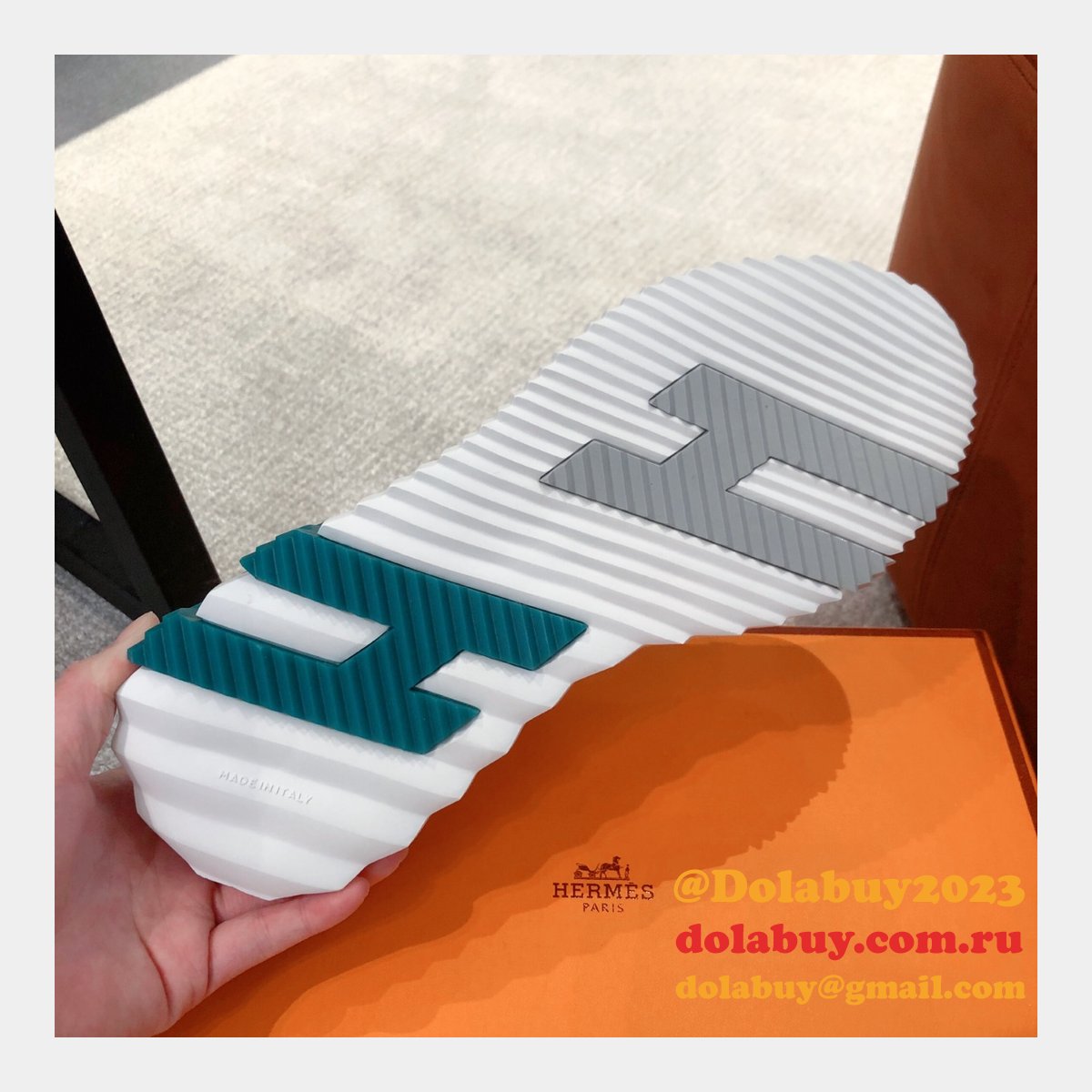 Fashion Designer Hermes WOMEN/MEN BOUNCING SNEAKER