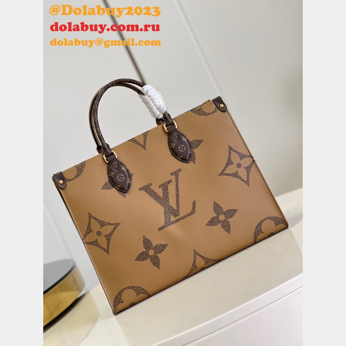 Louis Vuitton Cheap ON THE GO Monogram Bag MM 35CM