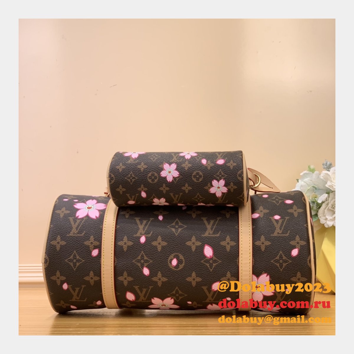 Louis Vuitton LV x TM Papillon Monogram M13097 Women Handbags