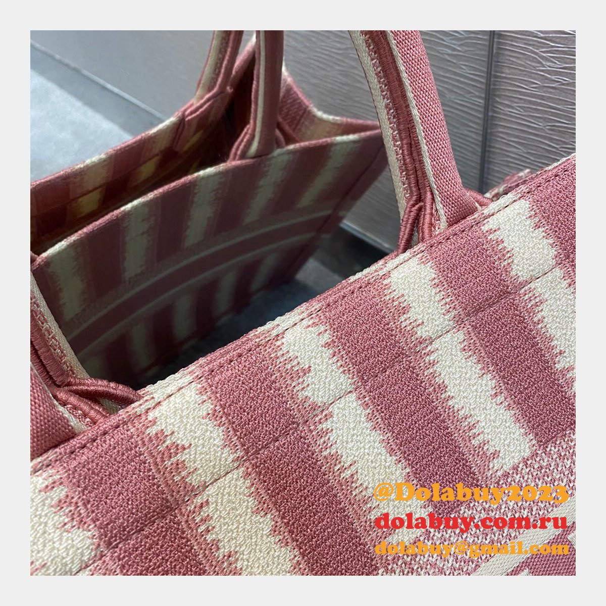 Wholesale Dior Book Tote Red High Quality 36CM Bag