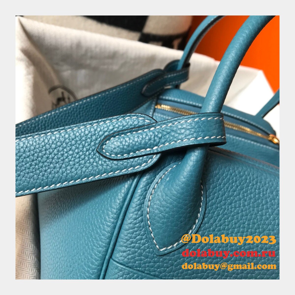 Hermes Replica Blue Lindy 26cm Bags Sale Outlet Online