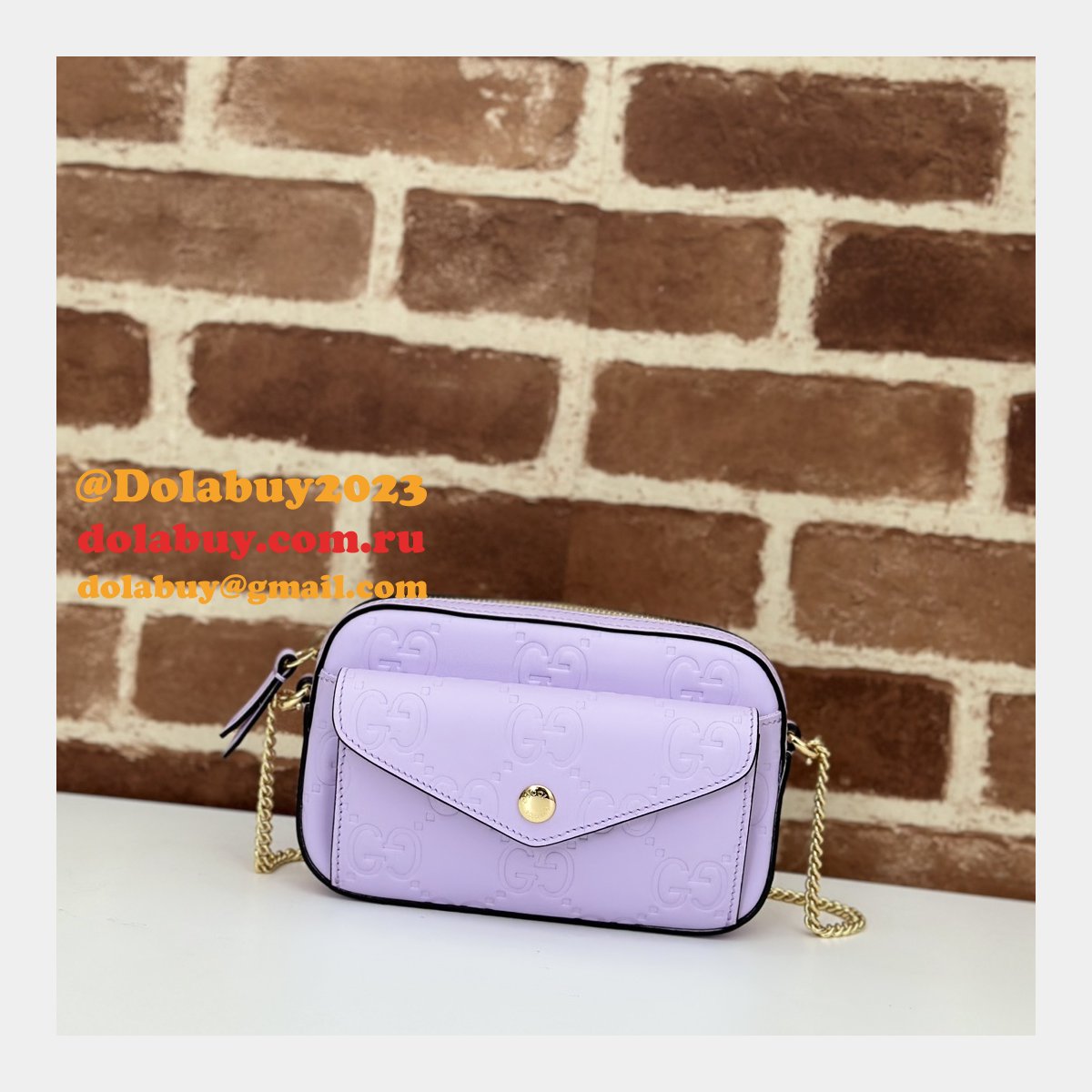 1:1 mirror G*u*i gg super mini shoulder duplicate 781554 bag