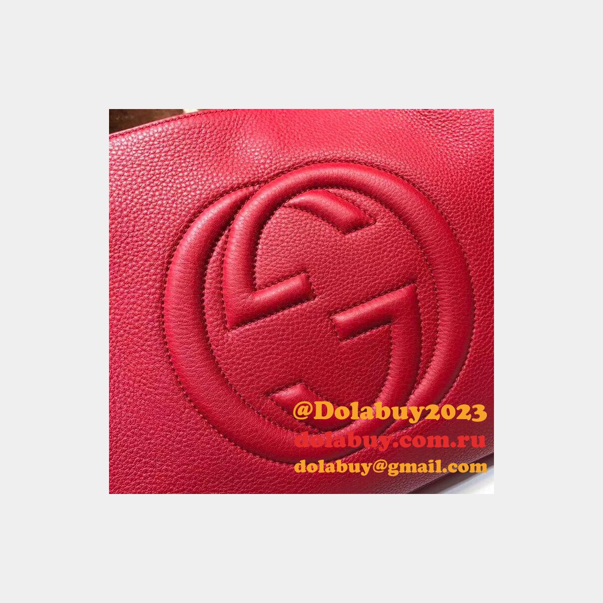 7 star G*u*i replica soho leather shoulder 308982 bag