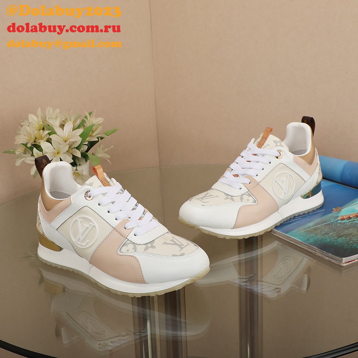 Inspired Louis Vuittons Cheap Run Away Monogram Replica Sports Shoes