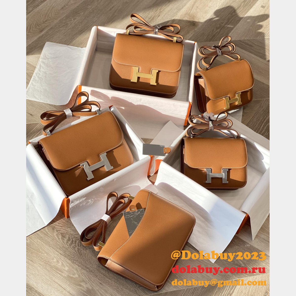News Best Replica Hermes Mirror Single Compartment 23CM Epsom Bags