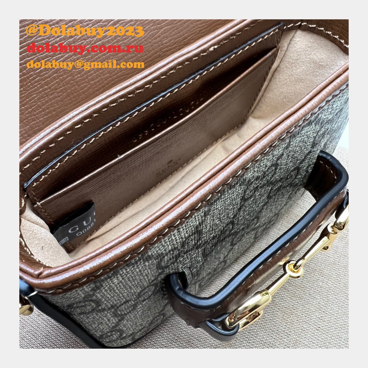china G*u*i high-end replica 699760 horsebit 1955 strap wallet