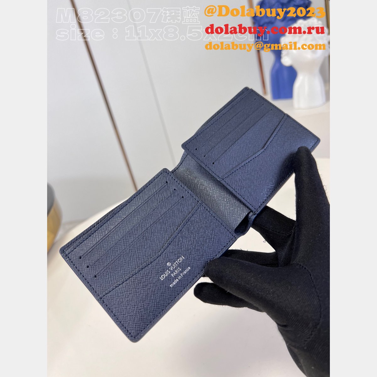 Men Slender Wallet M82307 Perfect Louis Vuitton Replica Wallets