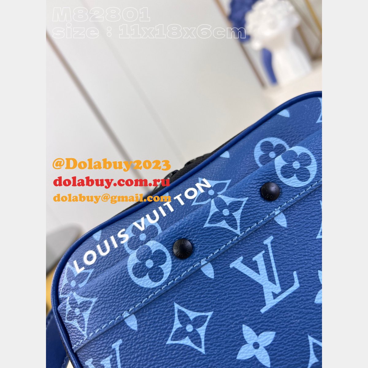 Best Nano Alpha Monogram M82801 Men Louis Vuitton Replica Bags