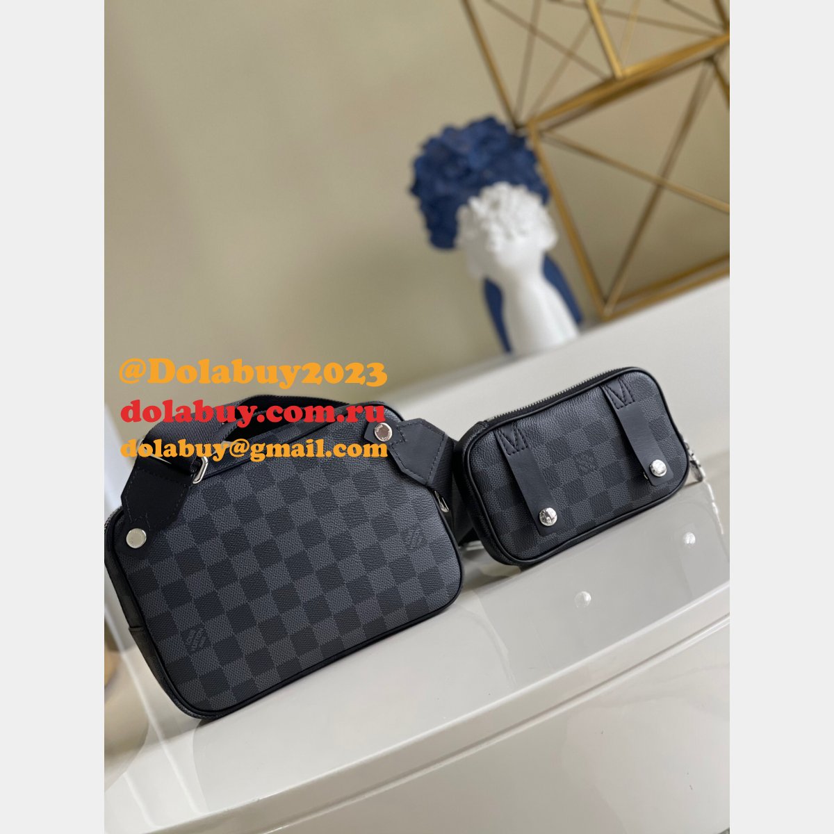 Louis Vuitton Scott Messenger Damier Graphite Canvas N50018 Bags