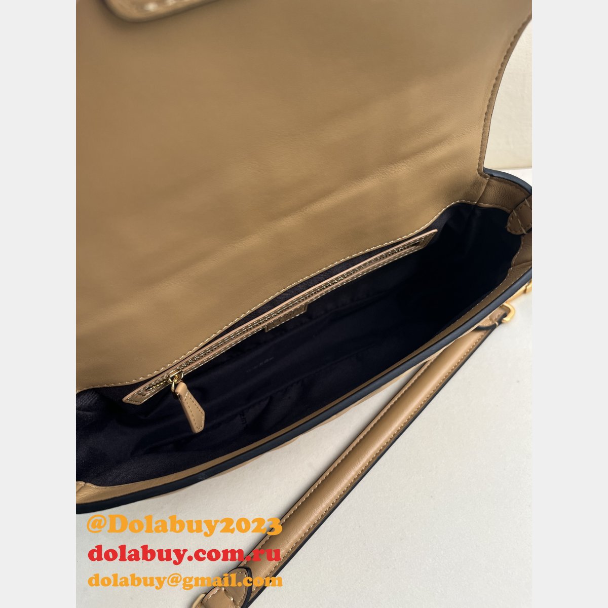 top quality F**di iconic baguette medium nappa handbag