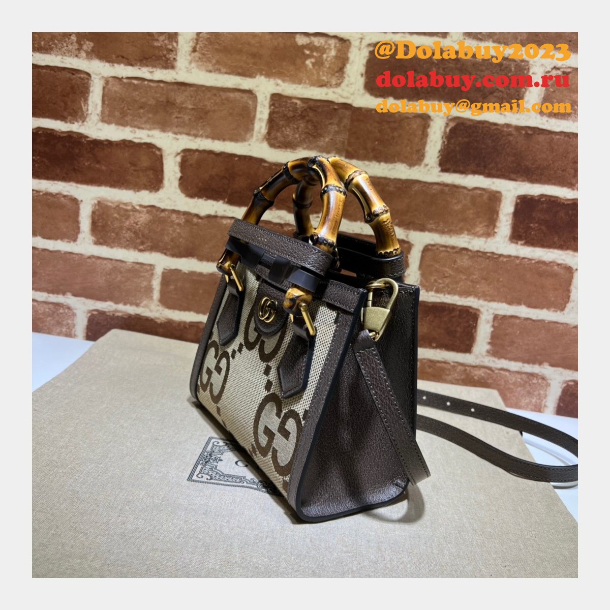 best high quality G*u*i 655661 fake diana tote handbags