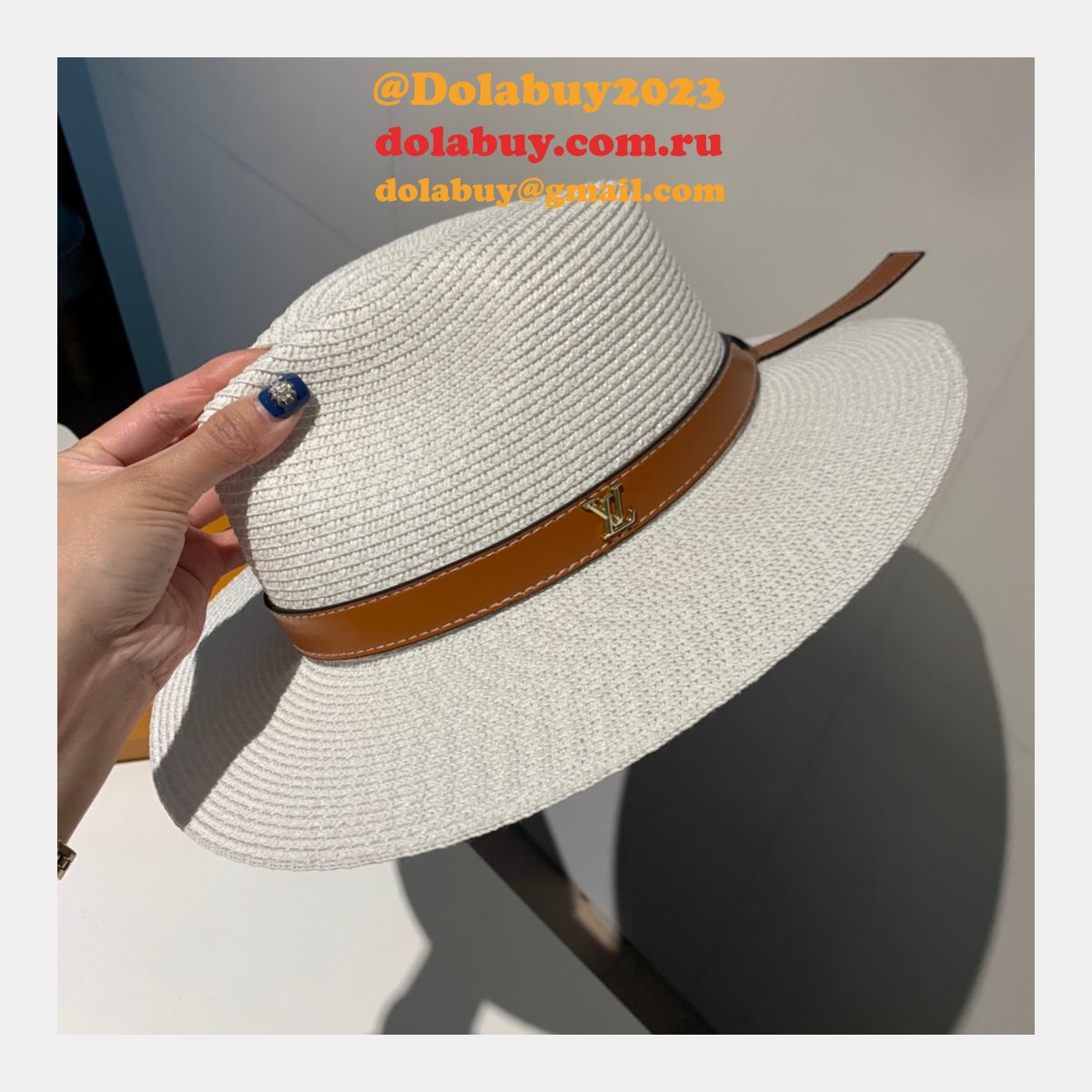 Fashion Louis Vuitton Beach classic straw hat