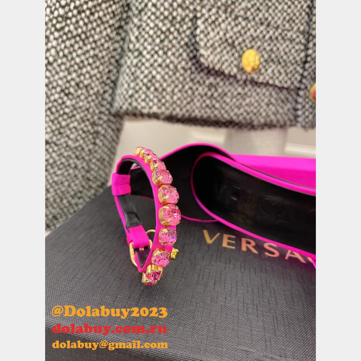 Wholesale Replica Versace Designer 22ss High Heel Shoes