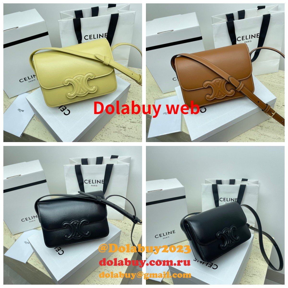 1:1 Replica Celine Triomphe Teen Luxury Handbag