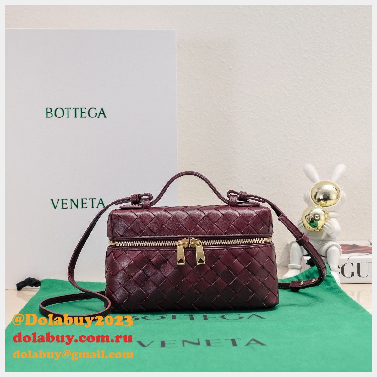 luxury b0tte*a Ven*ta 1:1 mirror vanity case 789109