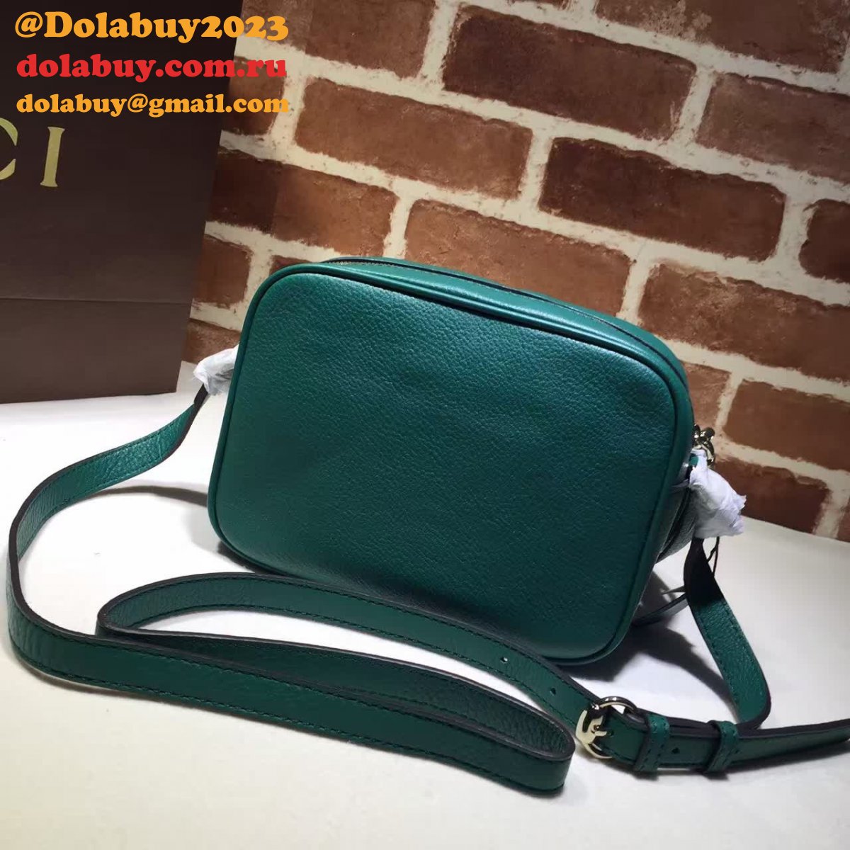 aaa+ G*u*i replicas soho small leather disco 308364 bag