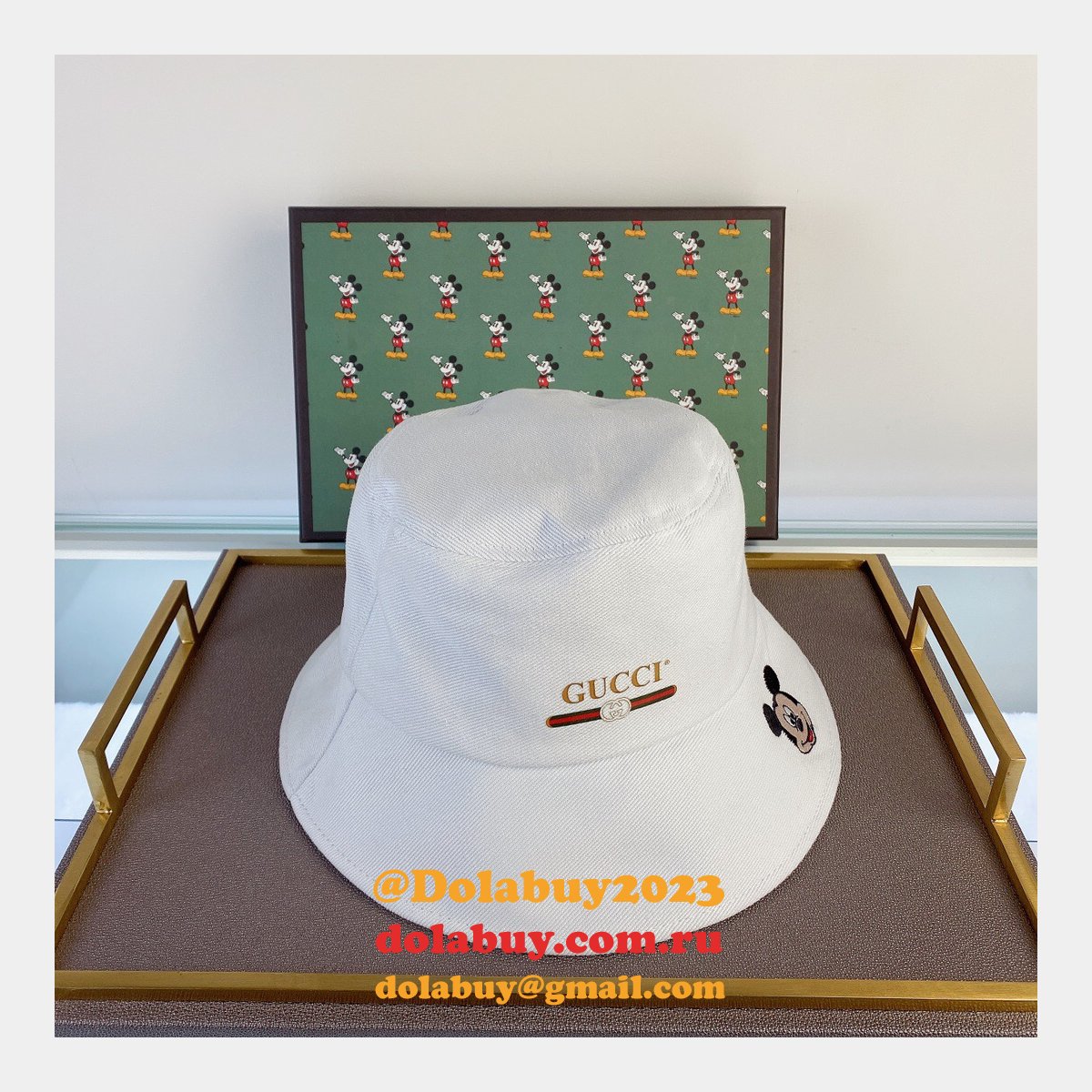 cheap G*u*i mickey fisherman hat