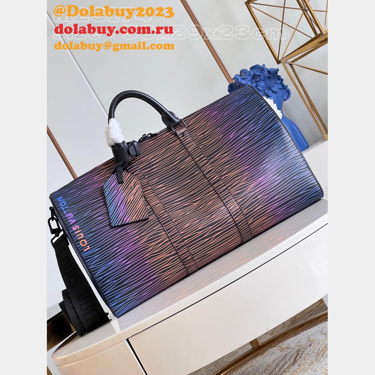 Designer M23174 Fake Travel Keepall Bandoulière 50 A05 Louis Vuitton Bag