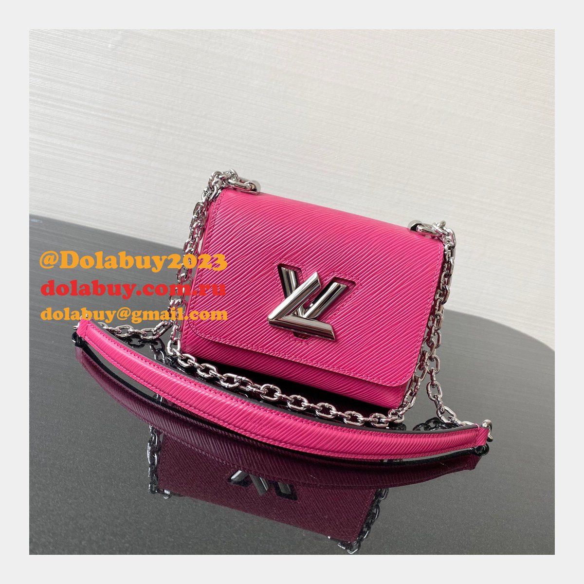 Replica Louis Vuitton Twist MM Epi Leather 16cm 4 Colours