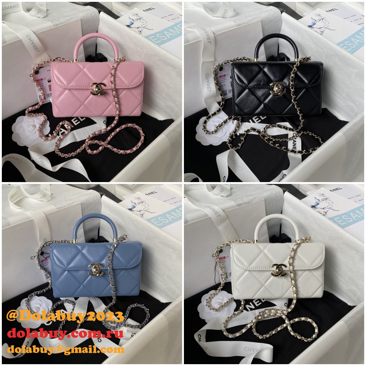 Top Quality Replicas Shiny Box Tote 1:1 Mirror AS4469 Bag