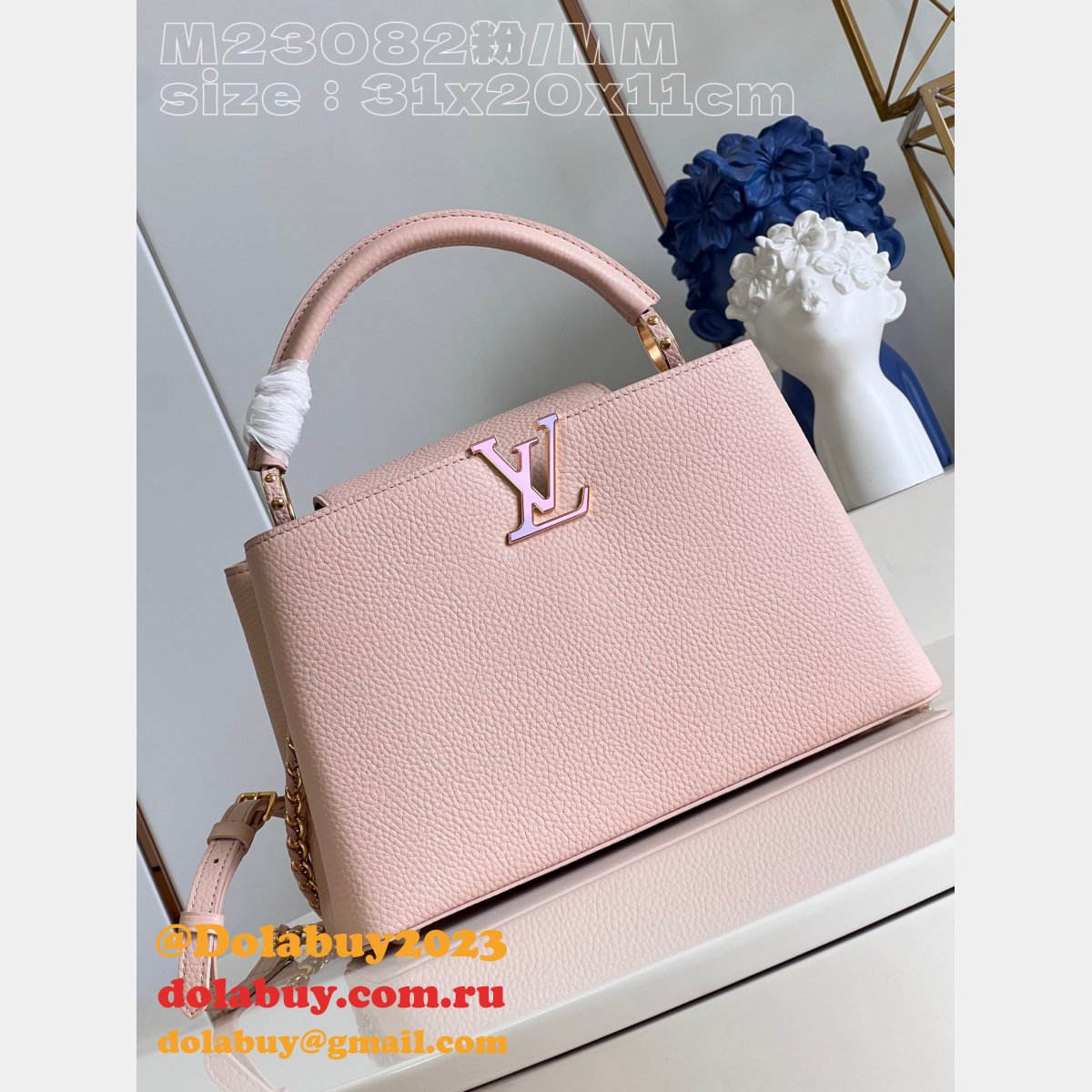 Capucines M23082 Louis Vuitton Inspired Best High Quality Bag