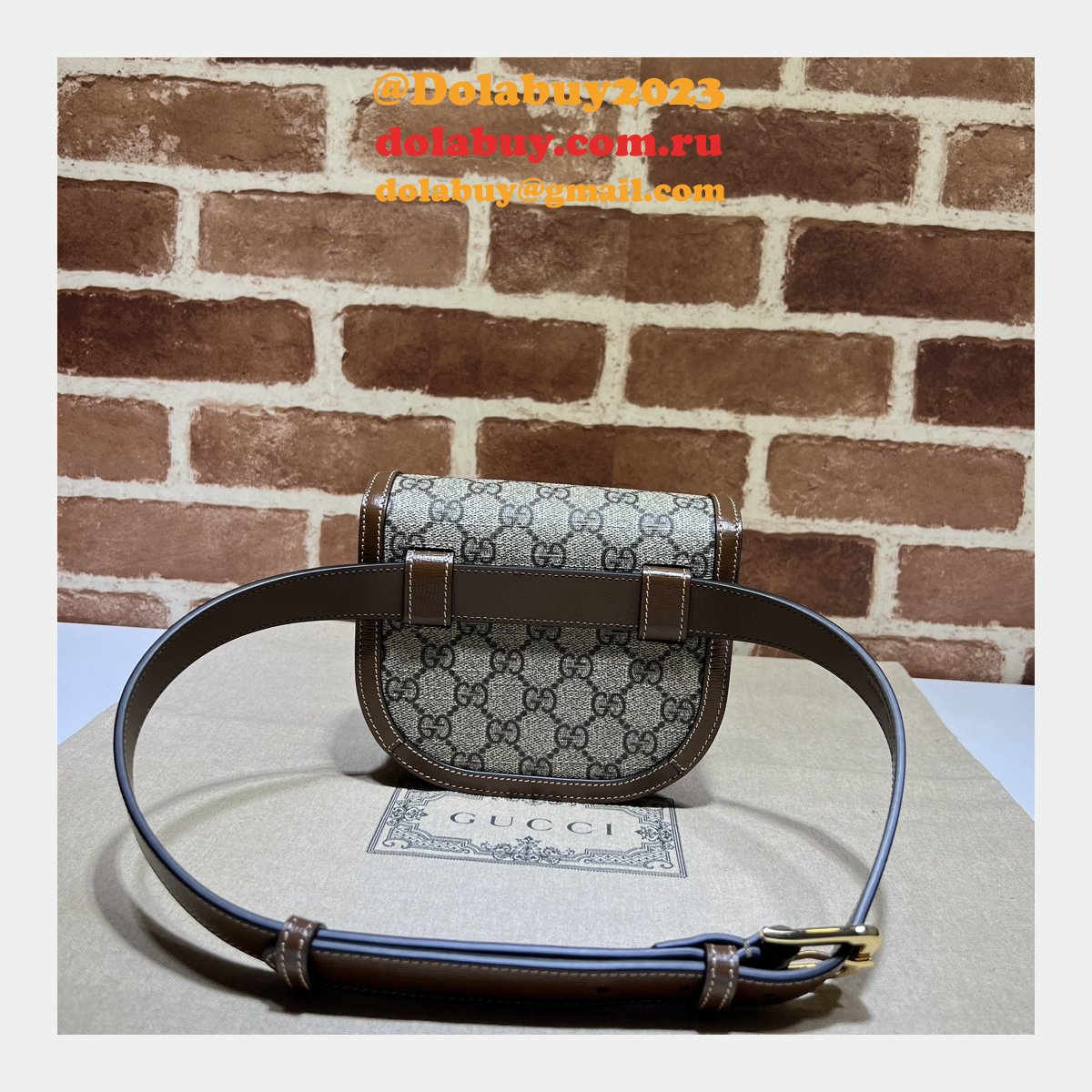 G*u*i duplicate horsebit 1955 rounded belt 760198 high quality bag