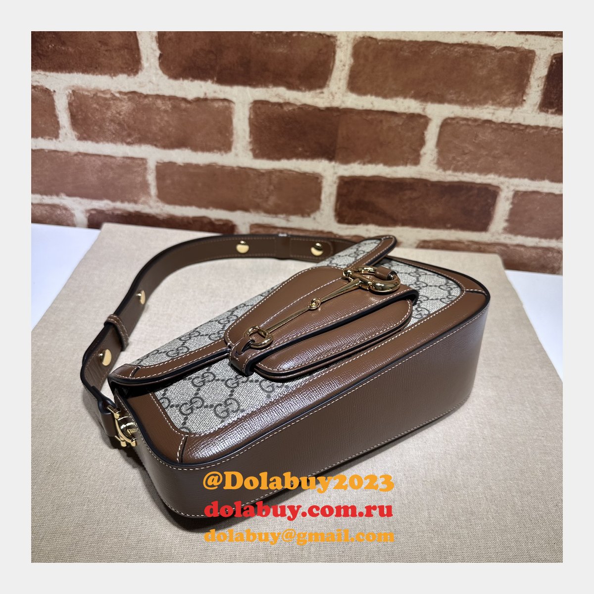 top quality 764155 horsebit shoulder 1955 G*u*i inspired bag