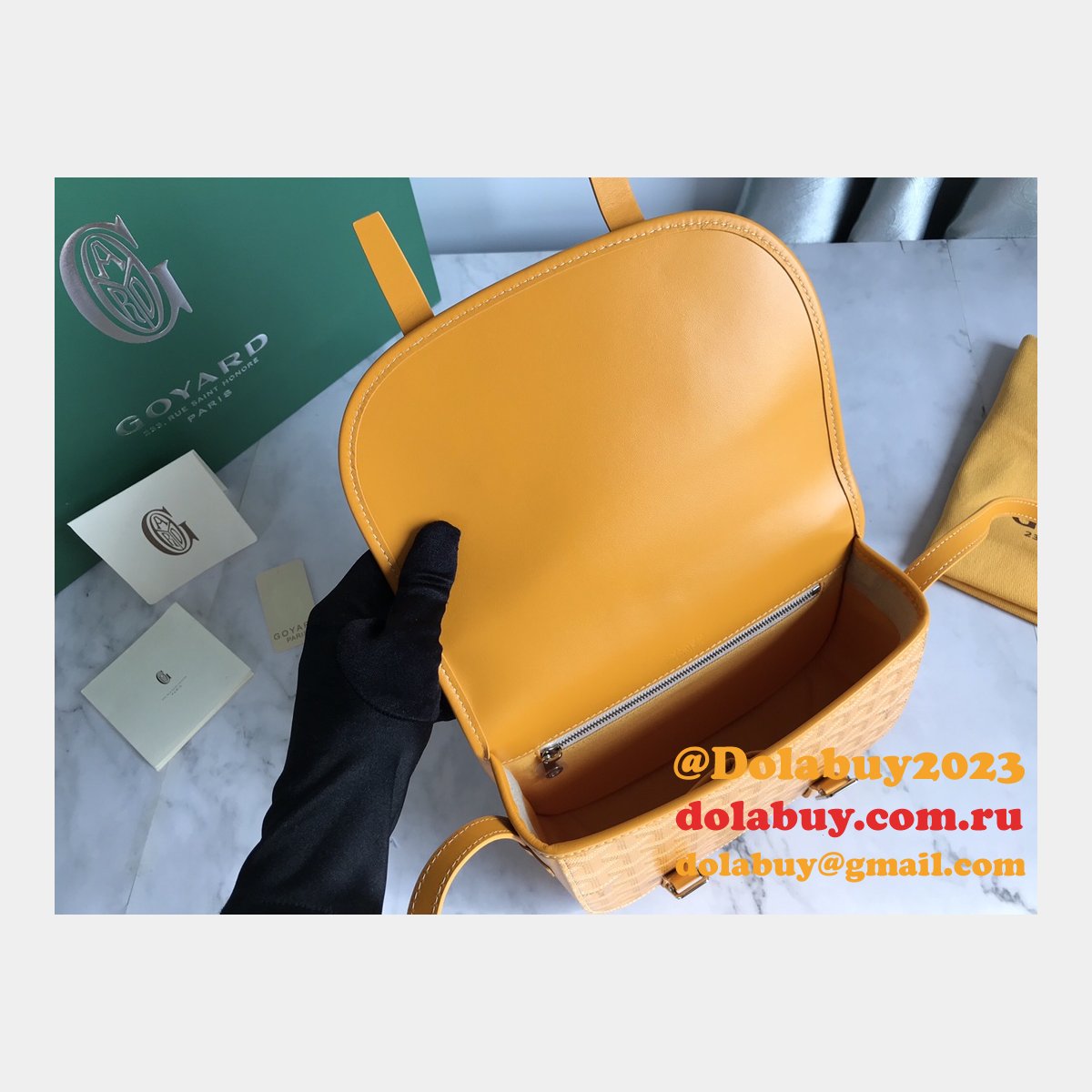 Copy Goyard Chevron Belvedere Duplicate Messenger GY020098 Fake Bag